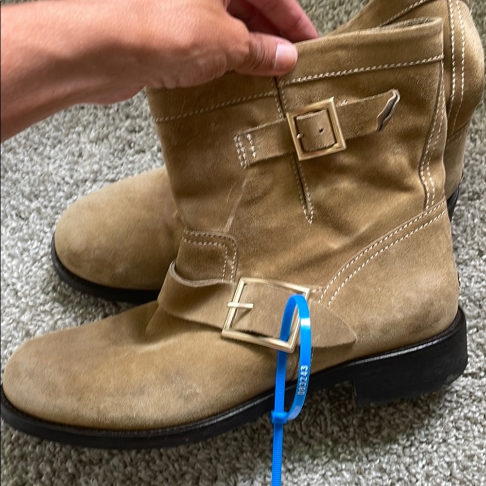 Jimmy Choo Sz 39/ 9 tan suede boots